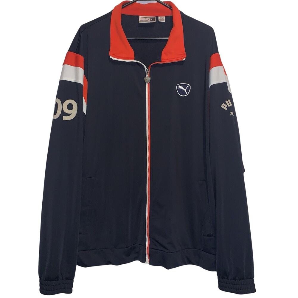 Y2K Puma Mens Full Zip 09 Colorblock Training Tracksuit Track Jacket 2XL